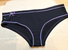 Vintage Victoria's Secret 2007 Black Hipster Pantie NWT Size L