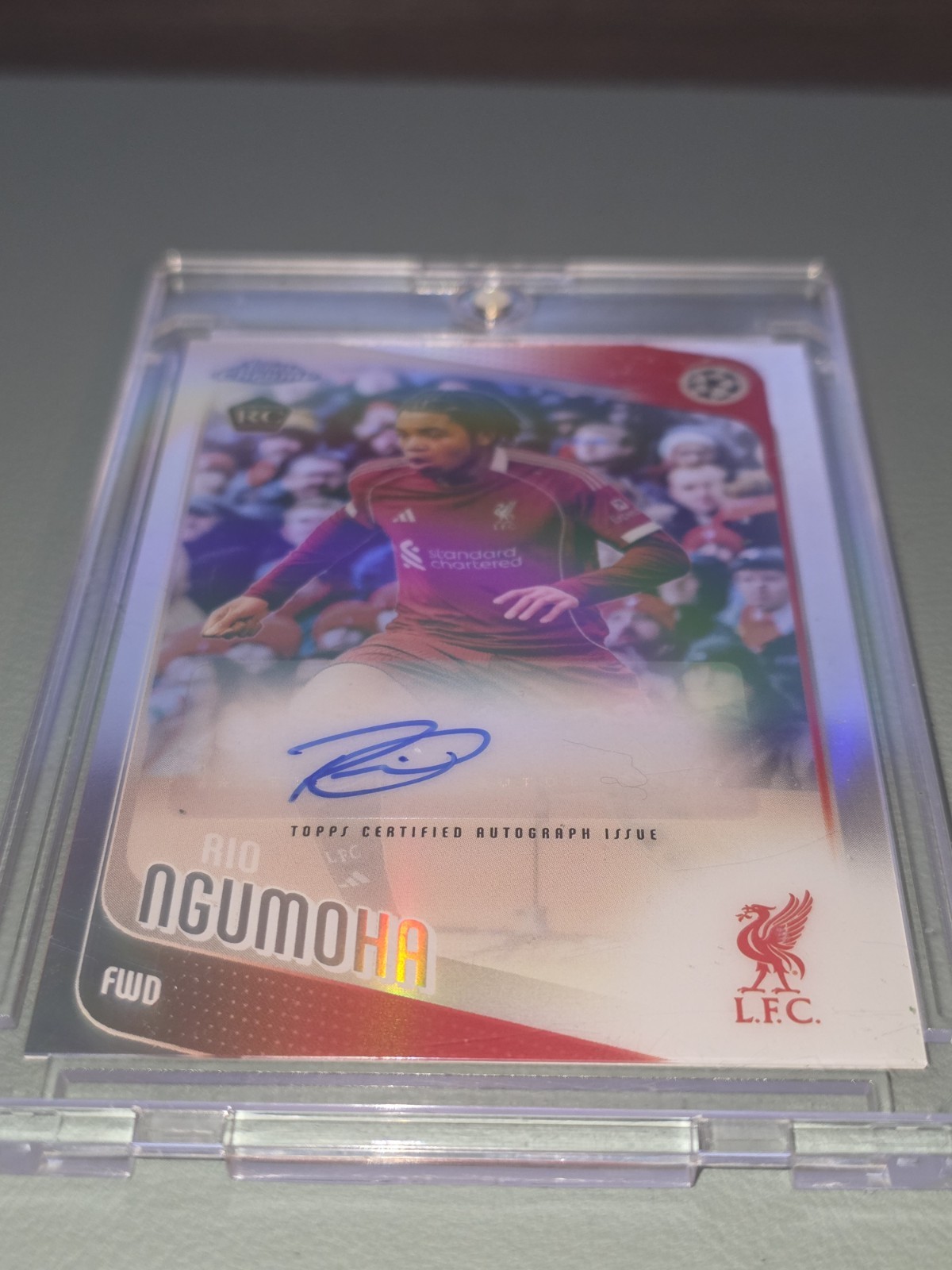 2025-26 Topps Chrome Rio Ngumoha RC Auto Refractor view 7