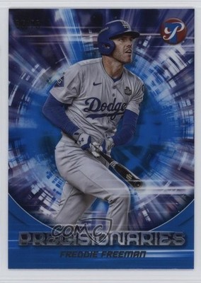 2025 Topps Pristine Precisionaries Blue Refractor /75 Freddie Freeman #PR-34 tw0