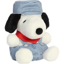 Aurora Palm Pals Peanuts Train Engineer Snoopy 5-Inch Stuffed Animal Plush