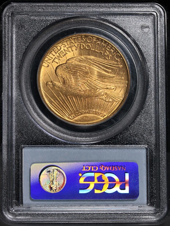 Oro Saint-Gaudens 1910-P $20 graduación profesional MS63 colección Rive d'Or gran atractivo visual Foto 4 de 4