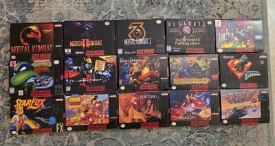 Lot Of 15 SNES Boxes with Trays. Nintendo. **Please, READ The Description **