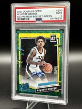 2023-24 Donruss Optic - Keyonte George #290 Premium Green AUTO 1/3 (RC) PSA 9