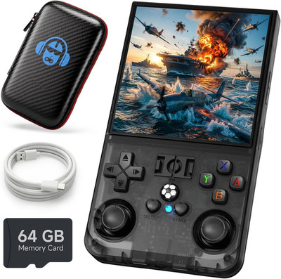 R36MAX Retro Gaming Console, 4.0 Inch 720x720 IPS Screen Retro Handheld Game Con