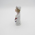 Deco Half Doll with Hat, Ruffled Dress and Purse, Germany — photo 2