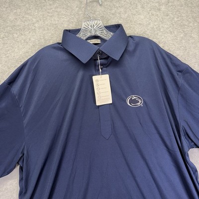 Penn State Nittany Lions Polo Shirt Mens 2XL Blue Collars & Co Dress Collar NCAA
