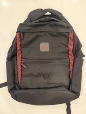 Jordan Kids Black and Red Backpack Jumpman Logo Padded Outer Pockets