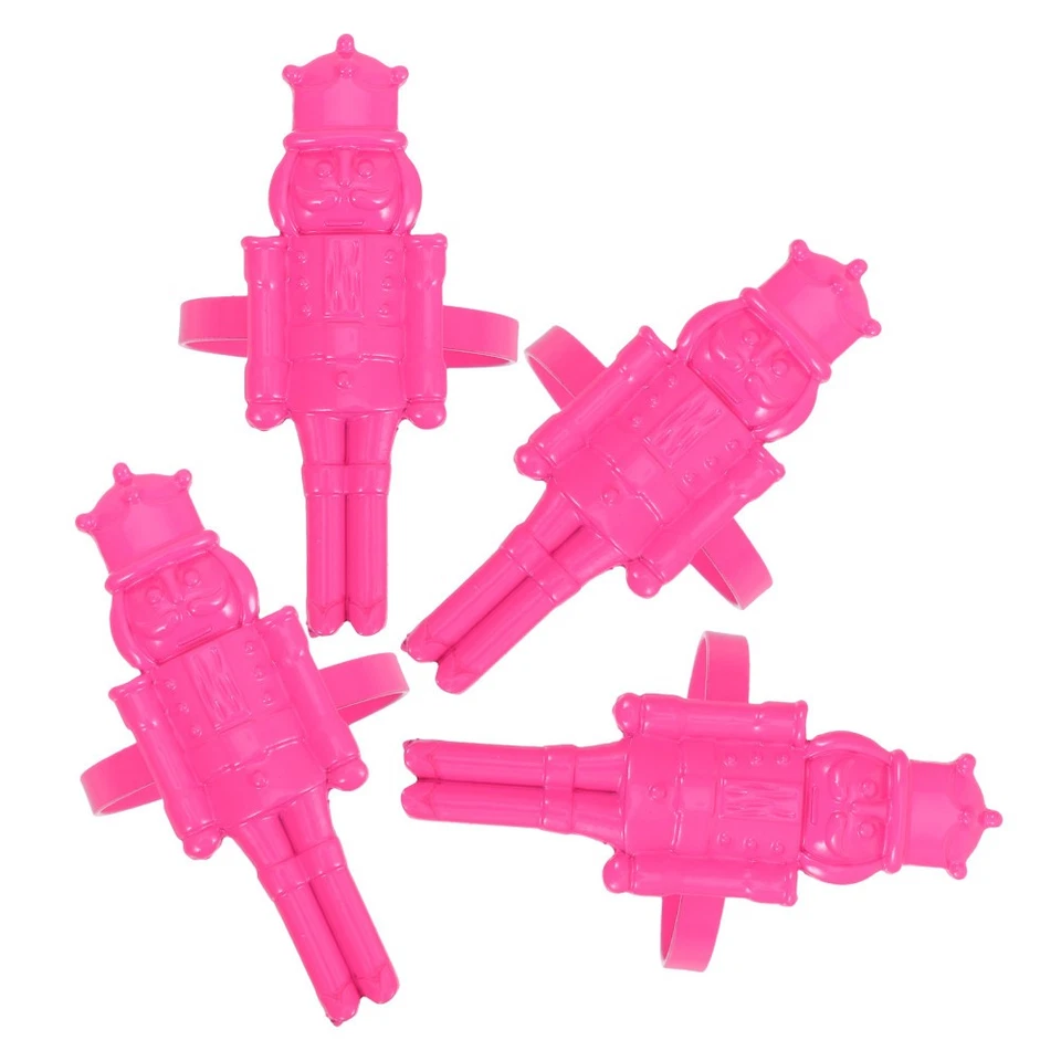  4 Pcs Portatovagliolo Allacciatovaglioli Portatovaglioli Natalizi Fibbia - Immagine 2 di 4