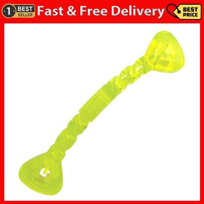 NEW TREND Nerf Dog Fillable Treat Stick Fetch & Tug Dog Toy, 11 inches