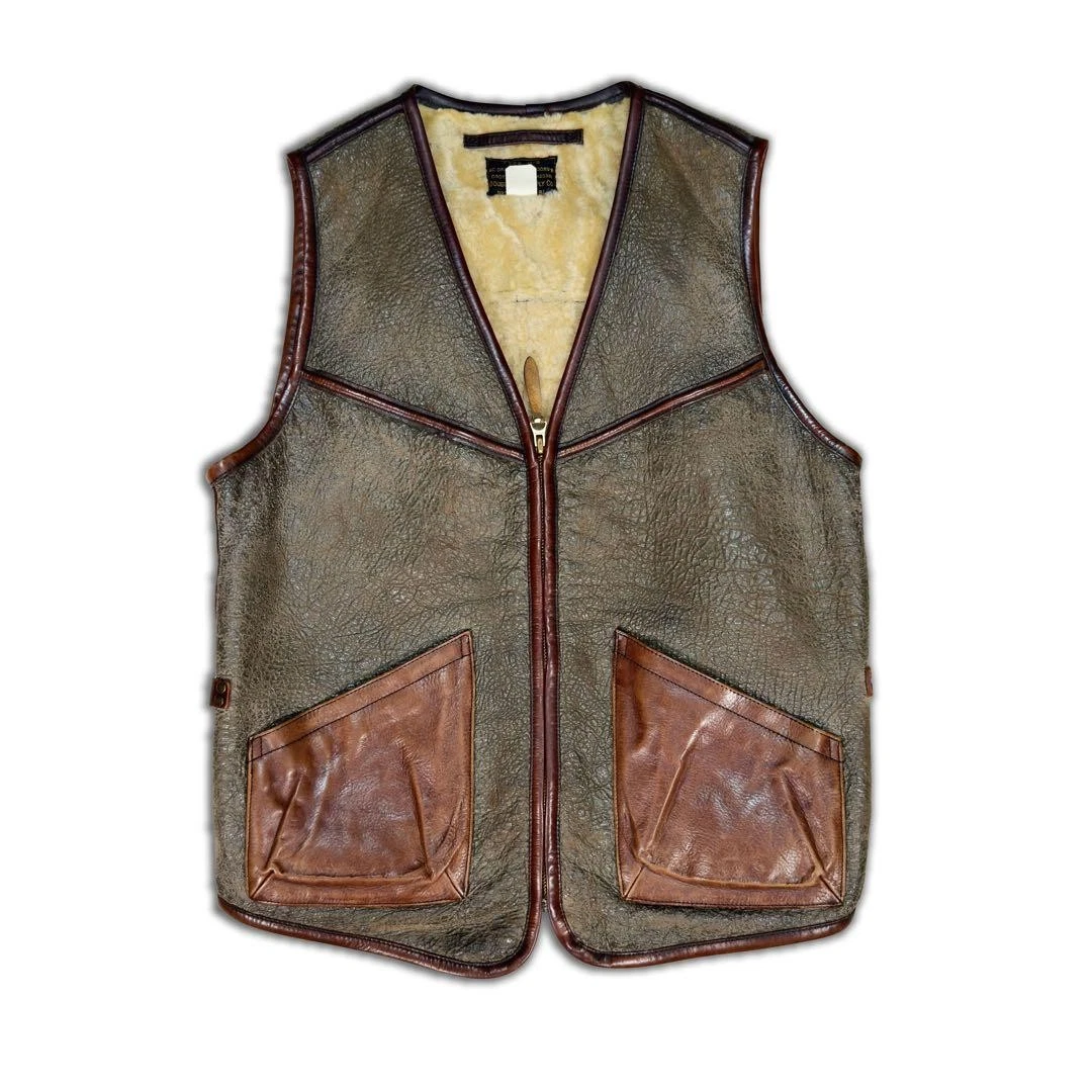 RRL Vest Coats, Jackets & Vests Leather Outer Shell for Men for