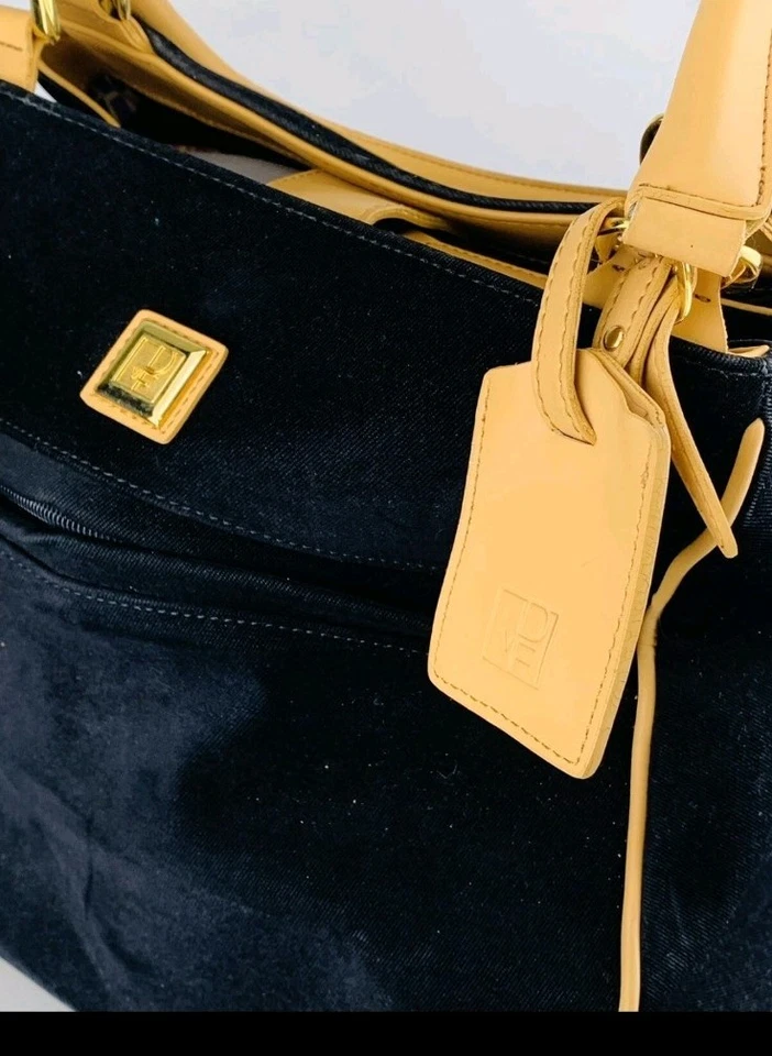Bolso de viaje negro Diane Von Furstenberg DVF vintage de fin de semana Foto 3 de 4