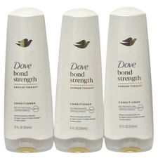 3 Dove Bond Strength Damage Therapy 12 oz. Conditioners, with Bio-Protein Care