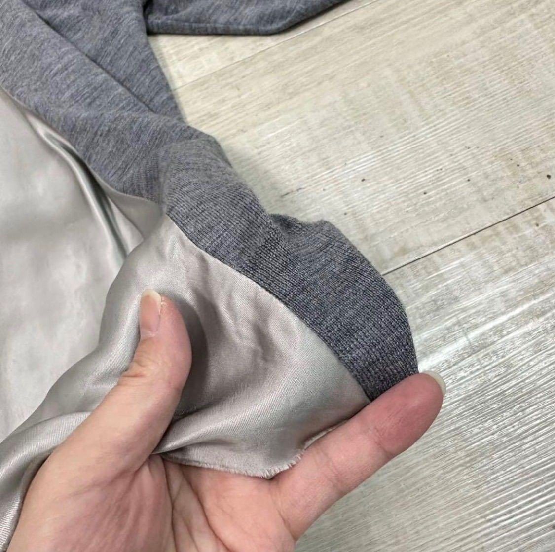 sacai Different material docking back flare Cardi… - image 8