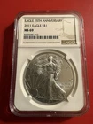Silver Eagle 25th Anniversary 2011 S $1 NGC MS69 Brown Label 1oz .999 Pure