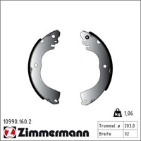 Zimmermann 10990.160.2 Bremsbackensatz FüR Mitsubishi Space Star Attrage A0 A