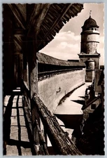 Nördlingen Löpsinger Tor Bulwark Gallery Vintage RPPC