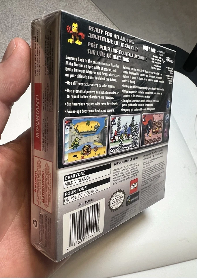 NEW MINT FACTORY SEALED - GAME BOY ADVANCE - BIONICLE MATORAN ADVENTURES! #LEGO - Image 4 of 4
