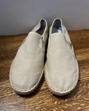 OLUKAI Kaula Pa'a Kapa Espadrilles Loafer Slip On shoes Womens 6.5 Ivory Flats