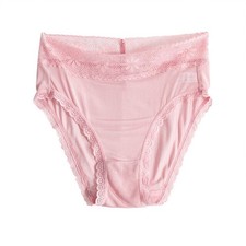 4 Pairs/lot 100 Mulberry Silk Women Briefs Panties Underwear Lingerie M L XL