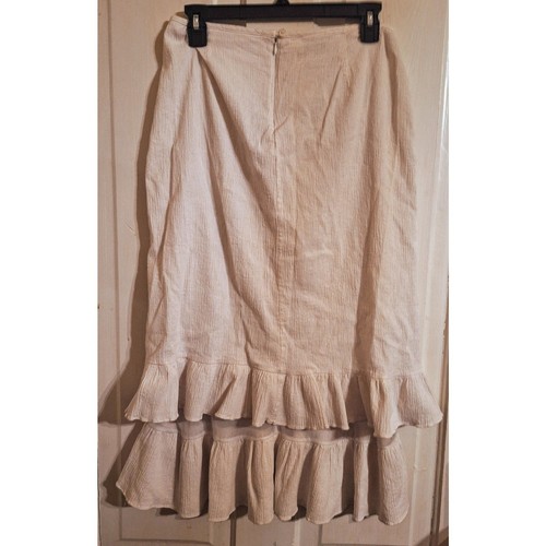 Vintage CLIO Women's Size 10 Tiered Ruffle Floral Cottagecore Bloomcore Skirt - Picture 2 of 5