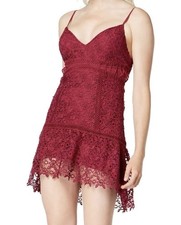$128 NWT Guess SL Forbidden Dress Crushed Berry Color Size Large