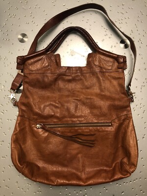 Foley+Corinna Shoulder Bag Convertible Brown Leather Purse