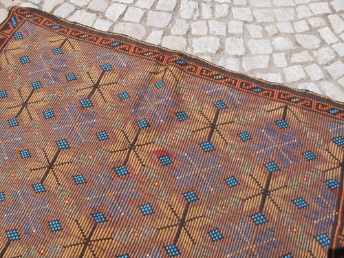 oriental tribal turkish narrow kilim,wide runner,hallway rug nomad tent rug - Picture 9 of 17