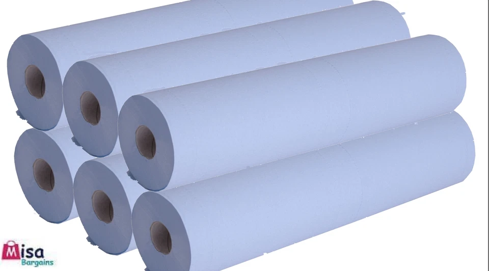 SIRIUS Hygiene Rolls Couch Rolls Bed Rolls Tissue rolls BLUE 12 x 20" rolls 40m / roll