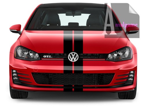 DOPPELSTREIFEN SCHWARZ GLÄNZEND STRIPE RACING AUFKLEBER STICKER BD548 - Bild 3 von 4