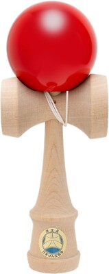 Japanese Kendama Expert Model - Red, JKA Certified, with Spare String