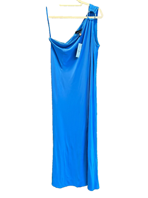 blue and white striped jersey maxi dress Saltwater Stripe Dress