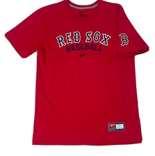 Nike Team Boston Red Sox Mens Large Cotton T Shirt Standard Fit MLB Baseball Tee