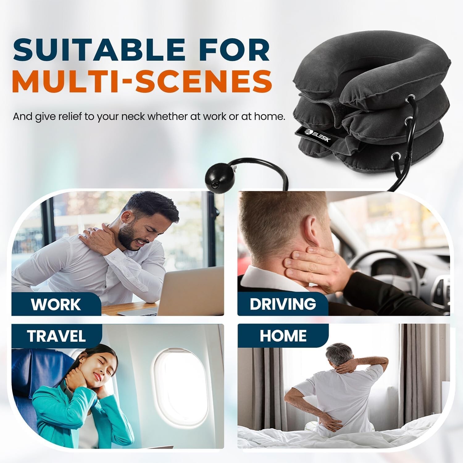 Neck Stretcher & Cervical Neck Traction Device, Best Neck Brace for Neck Pain...