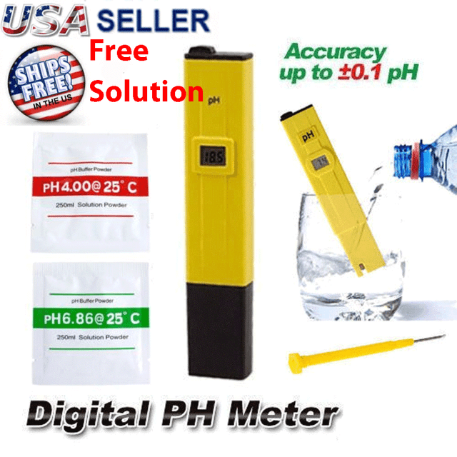LCD Digital PH Meter Tester Hydroponic Pool Water Aquarium Pocket Portable New