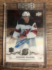 MICHAEL McLEOD 2018-19 UD Clear Cut Rookie Autographs CCR-MM