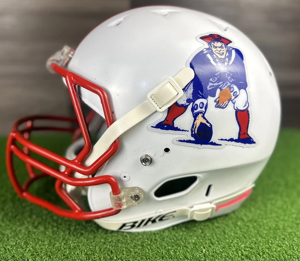 New England Patriots personalizado tamaño completo Riddell Schutt retroceso L Foto 2 de 4