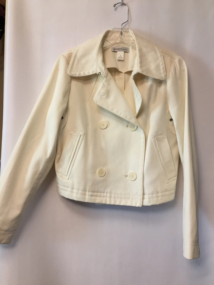 Cream canvas best sale jacket
