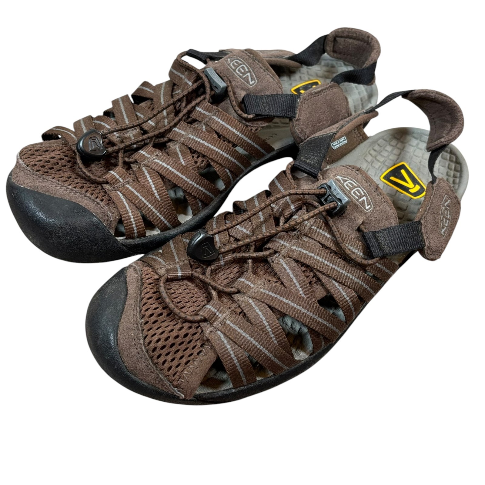 Sandali da trekking Keen Newport H2 da donna taglia 9 scarpe da acqua punta chiusa marroni