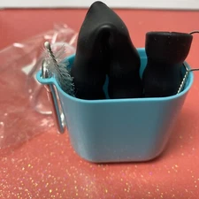 Reusable Collapsible Silicone Travel Drinking Straw with Case and Brush, 3 pack