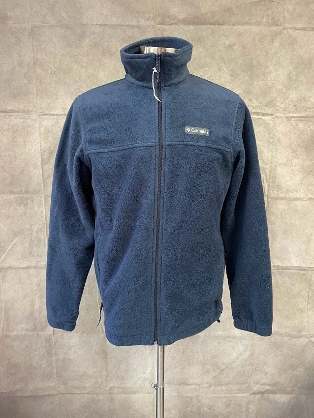 Columbia Men's Fleece Jacket Full Zip Blue Size M