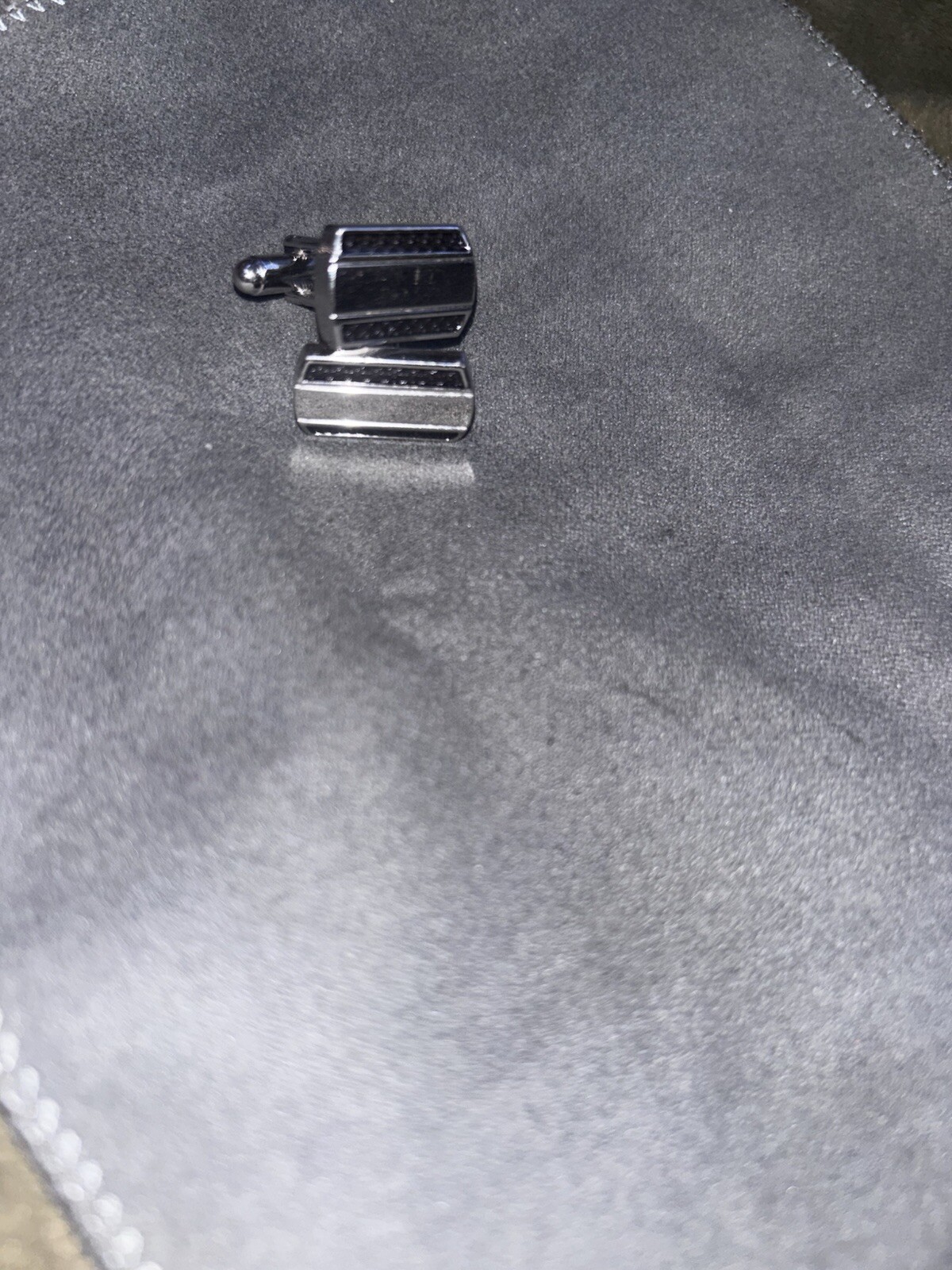 Cufflinks Blue Rectangle - image 4