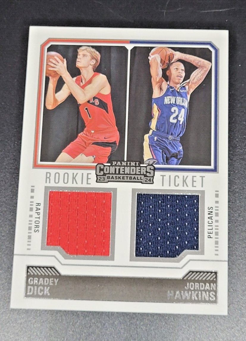 2023-24 Panini Contenders GRADEY DICK / JORDAN HAWKINS Rookie 