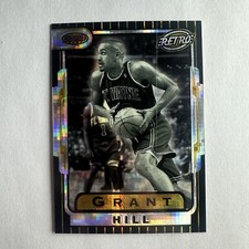 1996-97 Bowmans Best GRANT HILL Retro  Atomic Refractor SP #TB5 - Nm Print Line