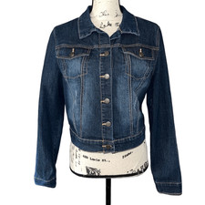 L.e.i. Slightly Distressed Blue Jacket Large Junior