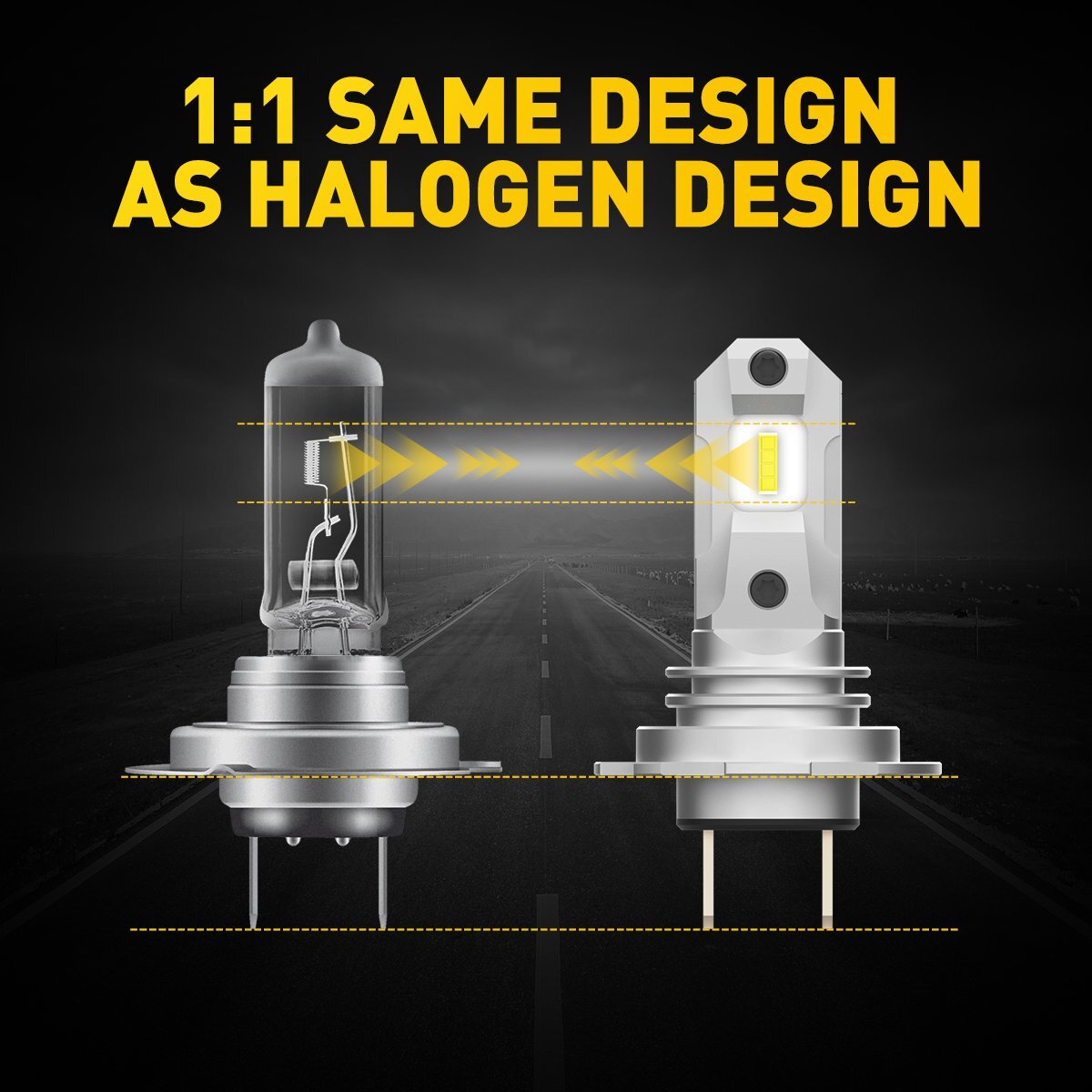 H7-40ベジット 2x H7 LED Headlight Bulb Kit High Low Beam 100W 40000LM Super