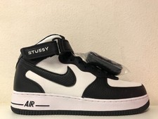 Nike Stussy x Air Force 1 Mid Black White for Sale | Authenticity Nike Stussy x Air Force 1 Mid Black White for Sale | Authenticity
