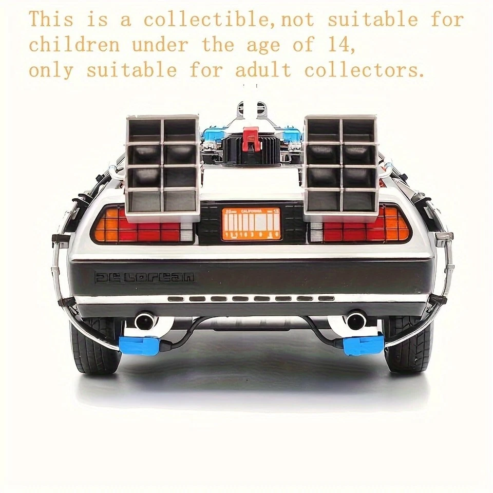 HW 1:18 Elite Back To The Future Time Machine Ultimate Edition BCJ97 Miniature.. - Image 4 of 4