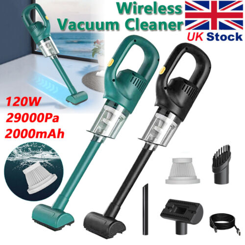 Wireless Vacuum Cleaner Car Handheld Wet&Dry Blower Suction USB Rechargeable - Picture 1 of 26