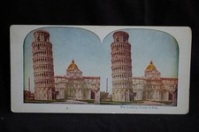 Stereo pair Original stereo image historic architecture Leaning Tower Pisa 20