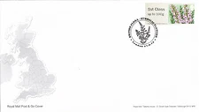 GB FDC Post and Go Flora Symbolic Flowers London 2014 (46095)